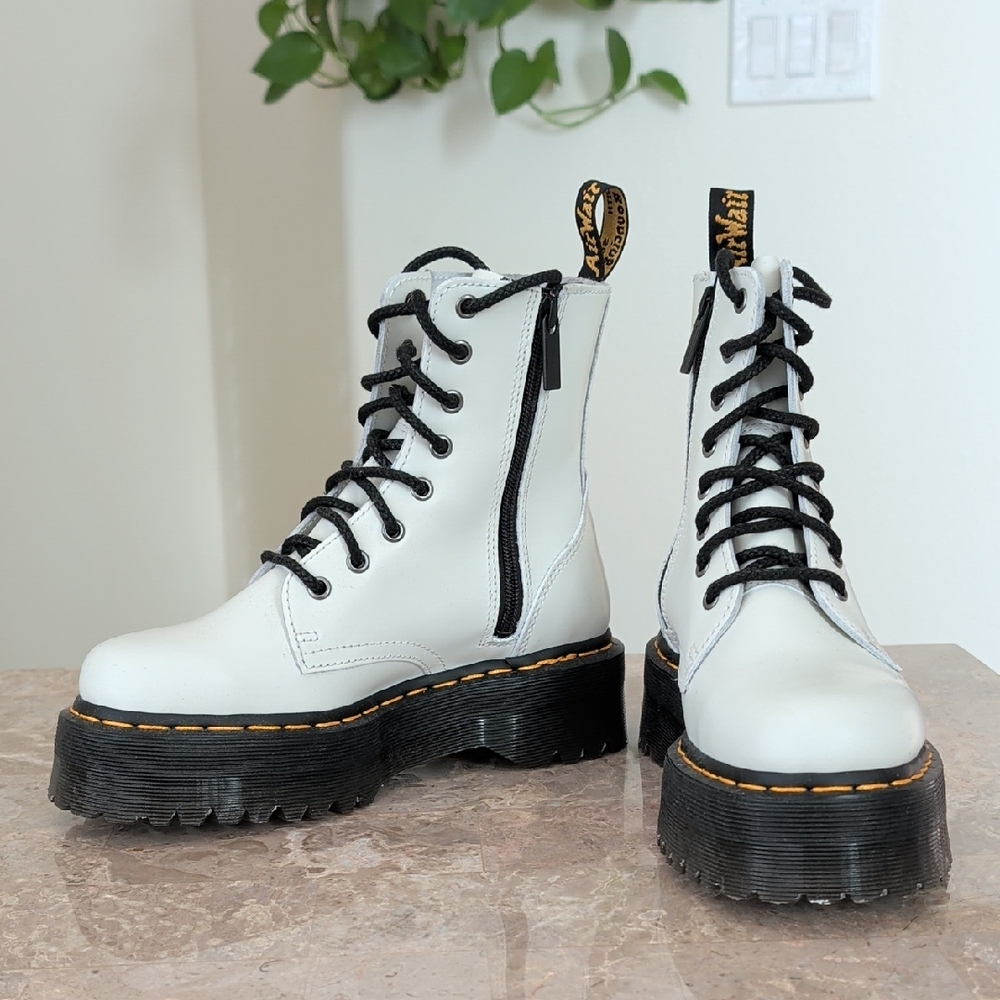 Dr. Martens White Combat Boots